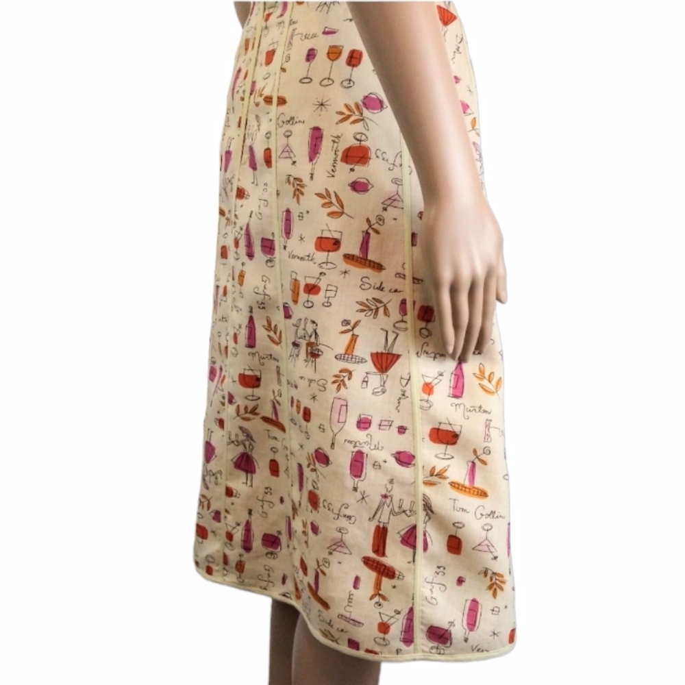 Fusion Novelty Print Summer Skirt - Picture 6 of 6